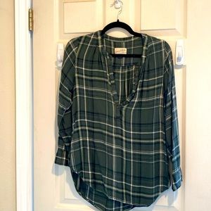 Plaid tunic top